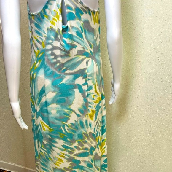 Tommy Bahama Teal and Yellow Floral Dress - Picture 8 of 9